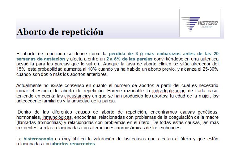 aborto repeticion